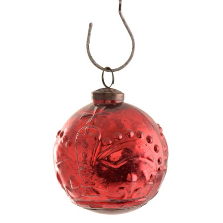 Red Round Christmas Hanging